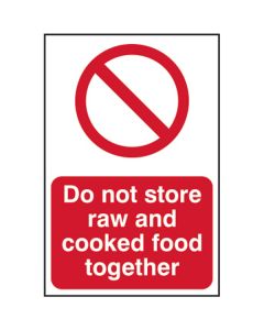 Raw and Cooked Foods Sign