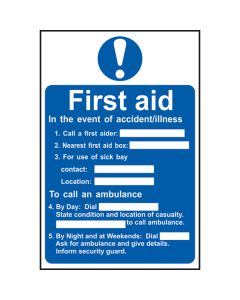 Event Of Accident Sign